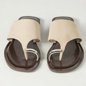 NWT Vegan Leather Women's Sandals with metal accent from The Drop | Size 7.5